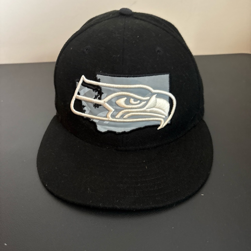 New Era Seattle Seahawks Black 59FIFTY Cap